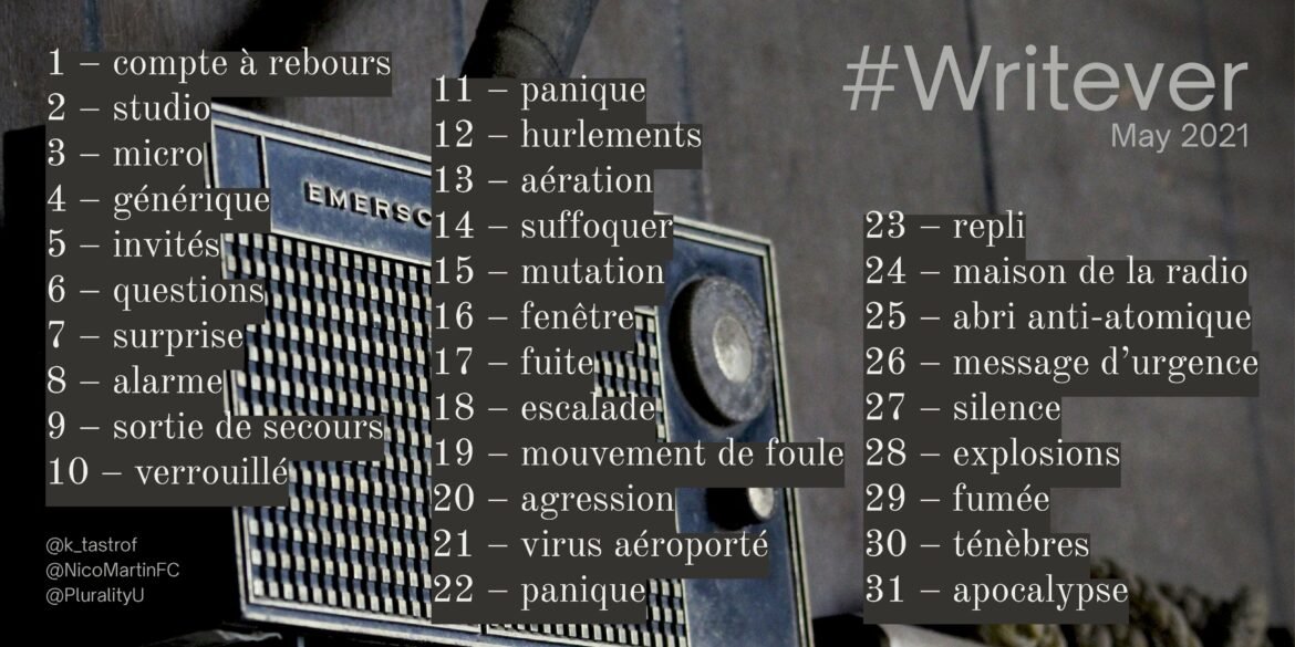 Défi d’écriture Writever de mai 2021 : les consignes