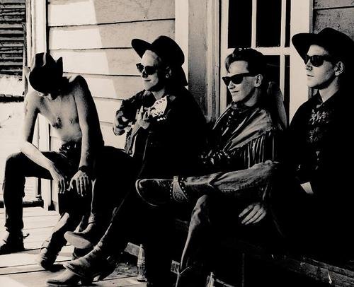 Dave Gahan, Martin L. Gore, Andrew Fletcher et Alan Wilder à Fort Bravo