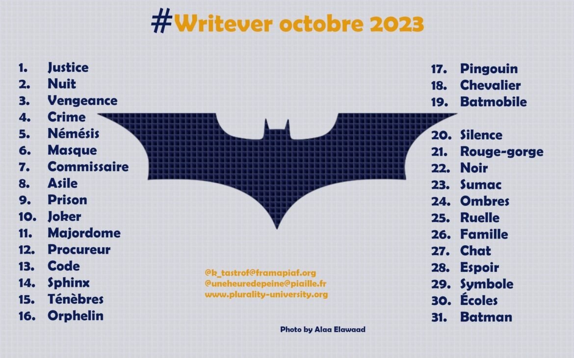 Défi d’écriture Writever d’octobre 2023 : les consignes
