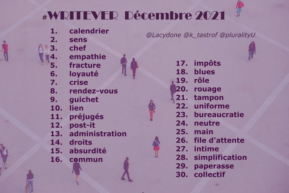 Défi d’écriture Writever de décembre 2021 : les consignes