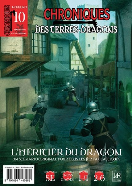 Couverture du Chronique des Terres Dragon 10 : L'héritier du dragon