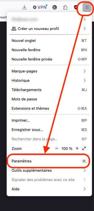 Comment accéder aux paramètres de Firefox