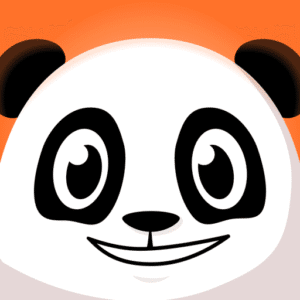 Le logo WeWard avec sa mascotte, le panda Wardy